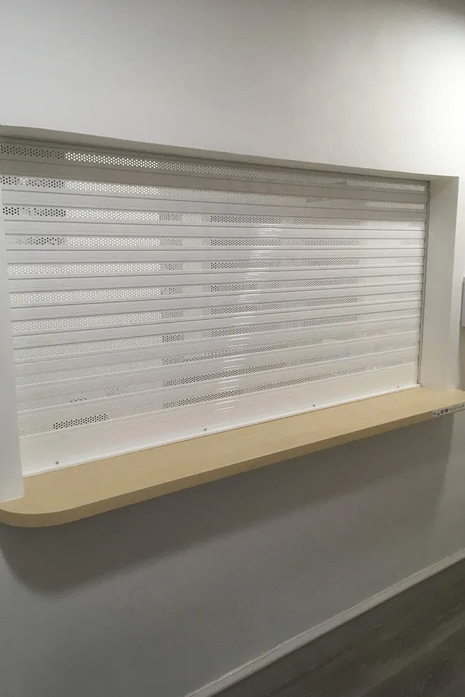 Dental Surgery Reception Hatch with Shutter
