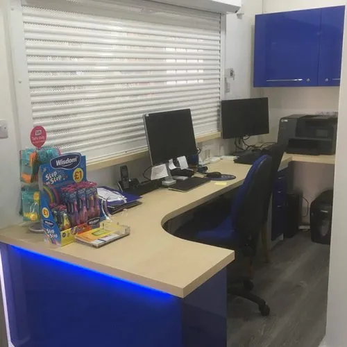 Dentist Surgery Reception Desk and Shutter