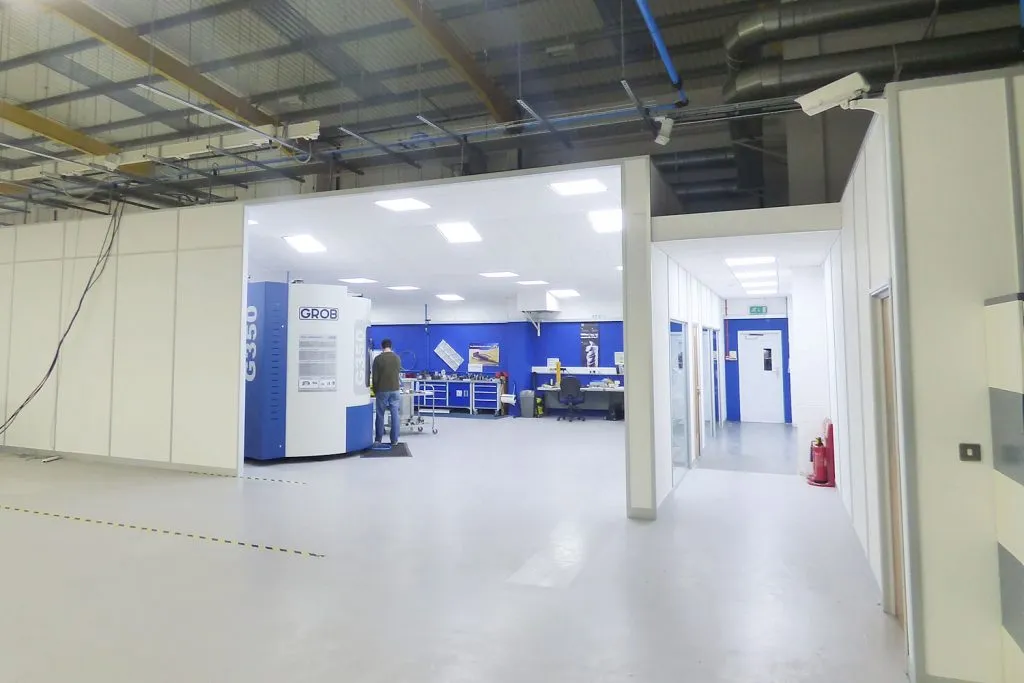 SGS Tool, Wokingham. Suspended Ceiling in workshop